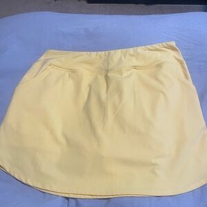Cynthia Rowley Yellow Skirt with Nike shorts Casual Resort Wear